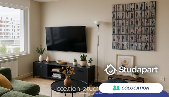 Colocation étudiante T5 &agrave; Lyon 8ème arrondissement (69008)