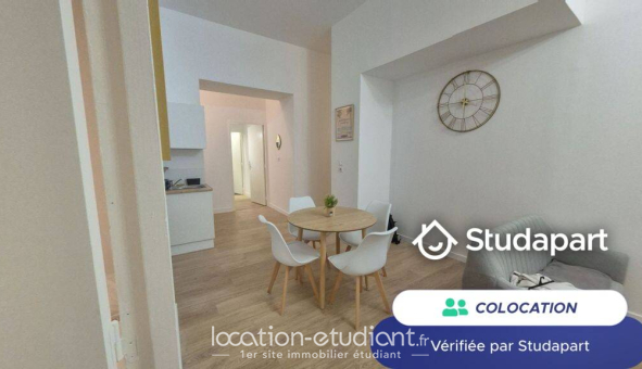 Colocation étudiante Studio &agrave; Marseille 02ème arrondissement (13002)