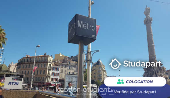Colocation étudiante T4 &agrave; Marseille 06ème arrondissement (13006)