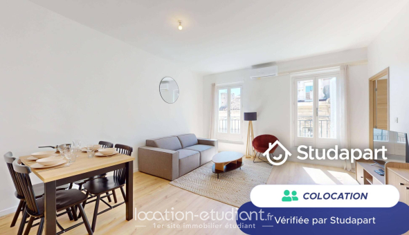 Colocation étudiante Studio &agrave; Marseille 06ème arrondissement (13006)