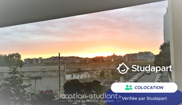 Colocation étudiante Studio &agrave; Marseille 10ème arrondissement (13010)