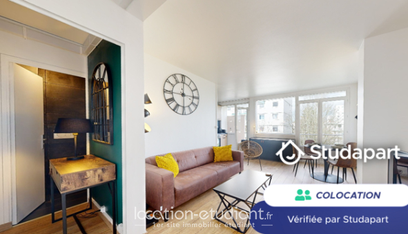 Colocation étudiante Studio &agrave; Mont Saint Aignan (76130)