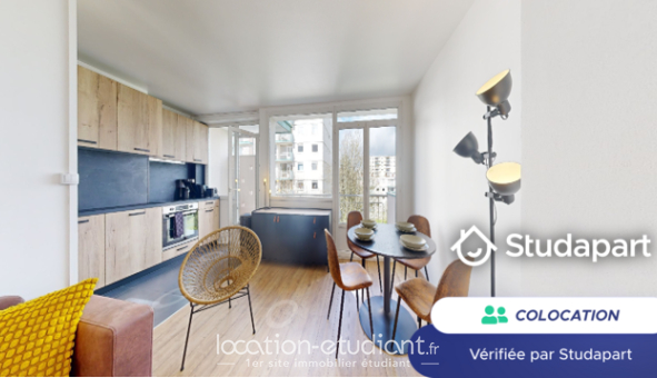 Colocation étudiante Studio &agrave; Mont Saint Aignan (76130)