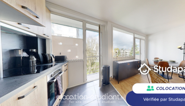 Colocation étudiante Studio &agrave; Mont Saint Aignan (76130)