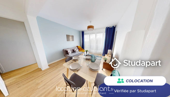 Colocation étudiante Studio &agrave; Mont Saint Aignan (76130)