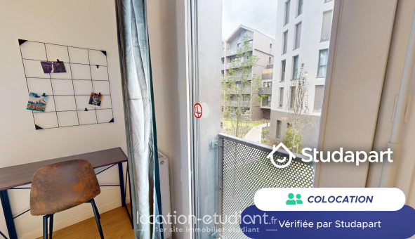 Colocation étudiante Studio &agrave; Montreuil (93100)