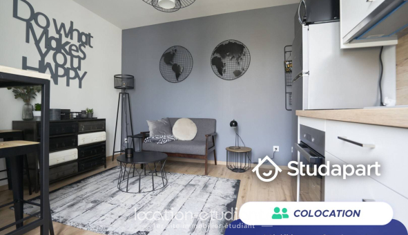 Colocation étudiante T3 &agrave; Nancy (54100)