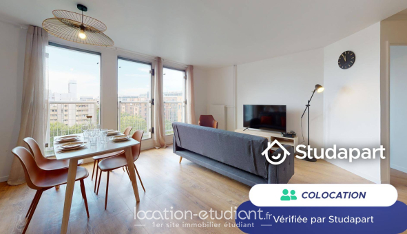 Colocation étudiante Studio &agrave; Nanterre (92000)