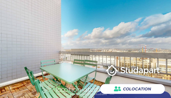 Colocation étudiante T1 &agrave; Nanterre (92000)