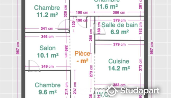 Colocation étudiante Studio &agrave; Nantes (44200)