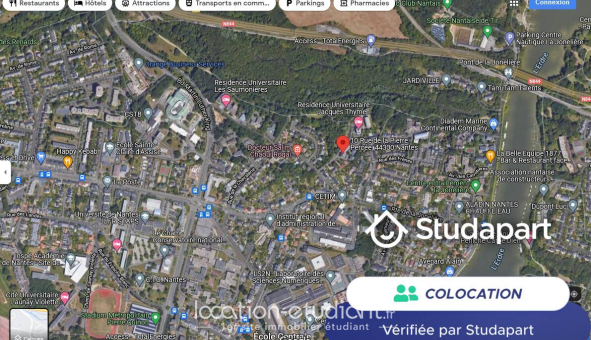 Colocation étudiante Studio &agrave; Nantes (44200)