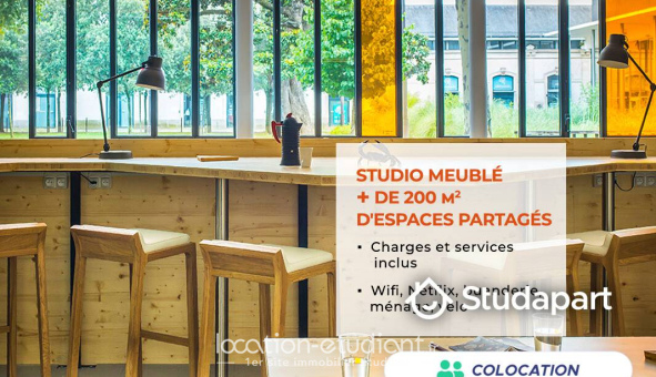 Colocation étudiante Studio &agrave; Nantes (44200)