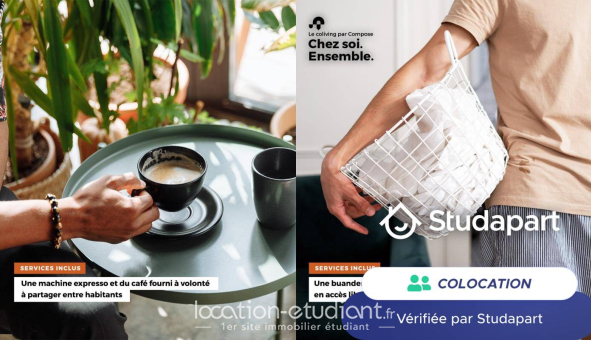 Colocation étudiante Studio &agrave; Nantes (44200)
