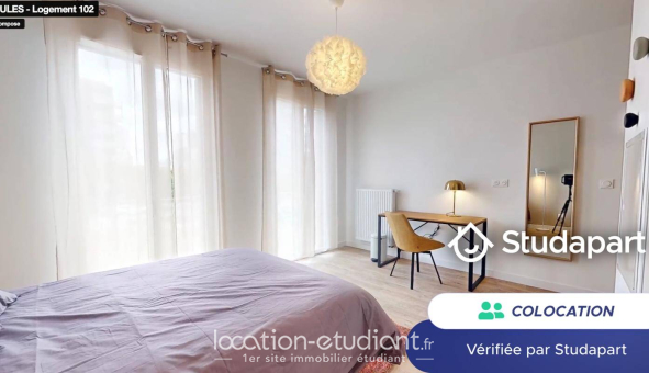 Colocation étudiante Studio &agrave; Nantes (44200)