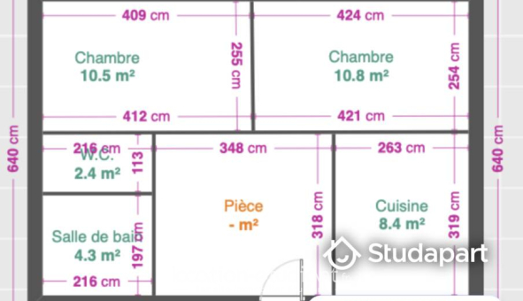 Colocation étudiante Studio &agrave; Nantes (44200)
