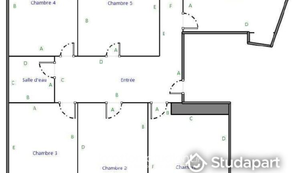 Colocation étudiante Studio &agrave; Nice (06100)