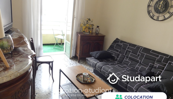 Colocation étudiante T4 &agrave; Nice (06100)
