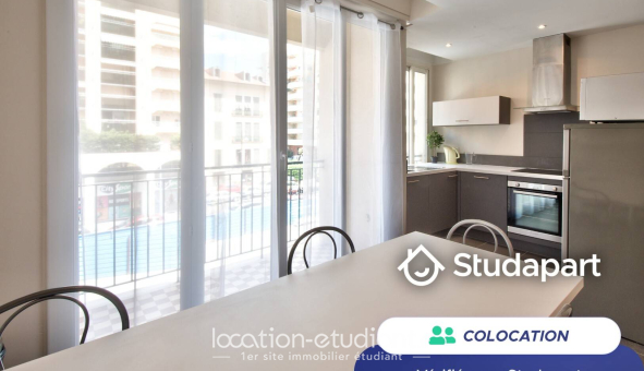 Colocation étudiante Studio &agrave; Nice (06100)