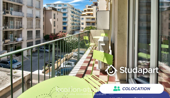 Colocation étudiante Studio &agrave; Nice (06100)