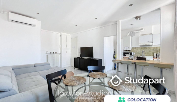 Colocation étudiante Studio &agrave; Nice (06100)