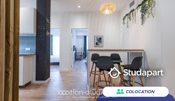 Colocation étudiante Studio &agrave; Nice (06100)