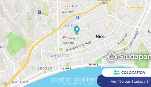 Colocation étudiante T3 &agrave; Nice (06100)