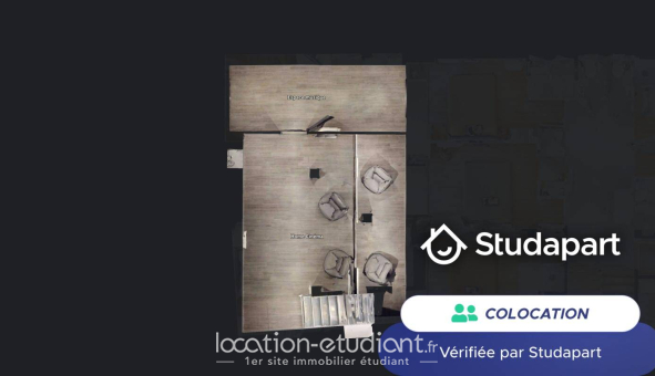Colocation étudiante Studio &agrave; Oullins (69600)