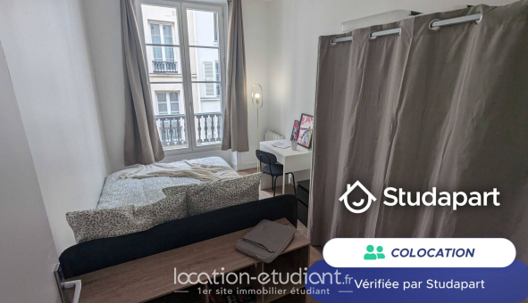 Colocation étudiante Studio &agrave; Paris 10ème arrondissement (75010)