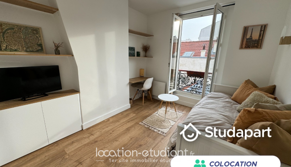 Colocation étudiante Studio &agrave; Paris 11ème arrondissement (75011)