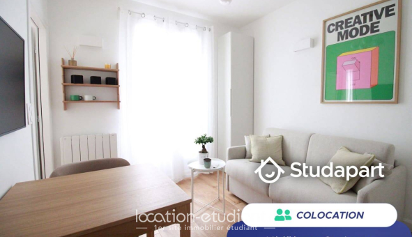 Colocation étudiante Studio &agrave; Paris 11ème arrondissement (75011)