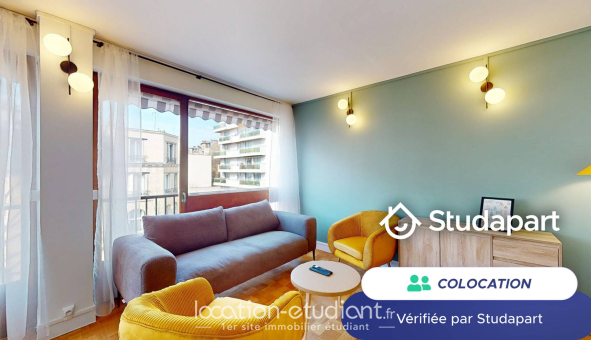 Colocation étudiante Studio &agrave; Paris 13ème arrondissement (75013)