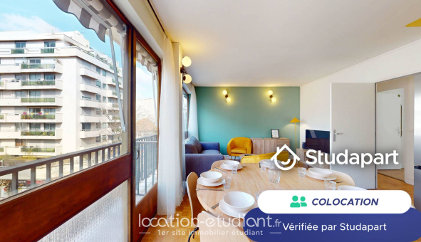 Colocation étudiante Studio &agrave; Paris 13ème arrondissement (75013)