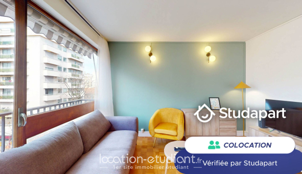 Colocation étudiante Studio &agrave; Paris 13ème arrondissement (75013)