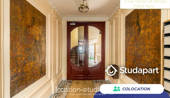 Colocation étudiante Studio &agrave; Paris 14ème arrondissement (75014)