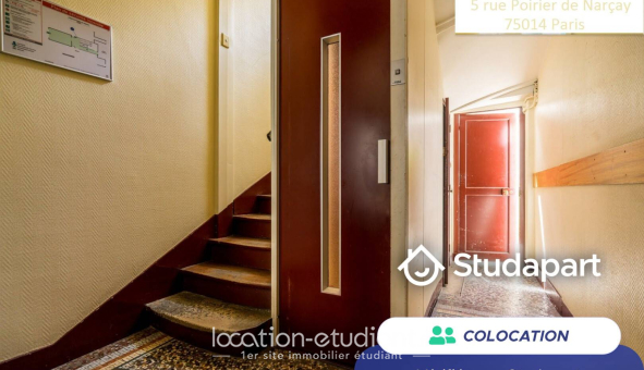 Colocation étudiante Studio &agrave; Paris 14ème arrondissement (75014)