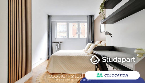 Colocation étudiante Studio &agrave; Paris 15ème arrondissement (75015)