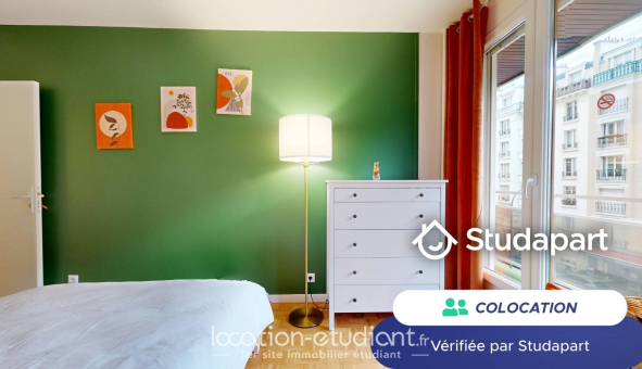 Colocation étudiante Studio &agrave; Paris 15ème arrondissement (75015)