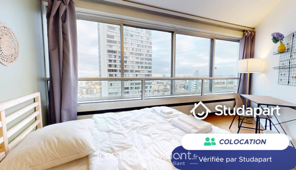 Colocation étudiante Studio &agrave; Paris 15ème arrondissement (75015)