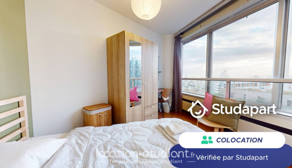 Colocation étudiante Studio &agrave; Paris 15ème arrondissement (75015)