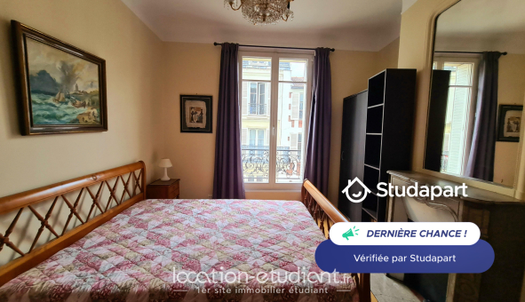 Colocation étudiante Studio &agrave; Paris 16ème arrondissement (75016)