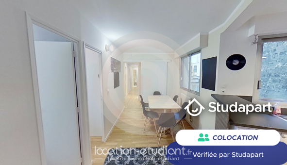Colocation étudiante Studio &agrave; Paris 16ème arrondissement (75016)