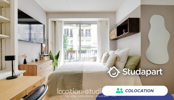 Colocation étudiante Studio &agrave; Paris 16ème arrondissement (75016)
