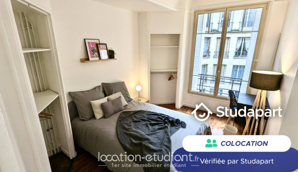 Colocation étudiante Studio &agrave; Paris 16ème arrondissement (75016)