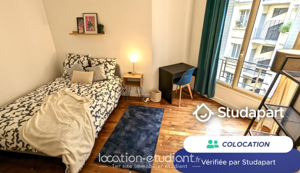 Colocation étudiante Studio &agrave; Paris 16ème arrondissement (75016)