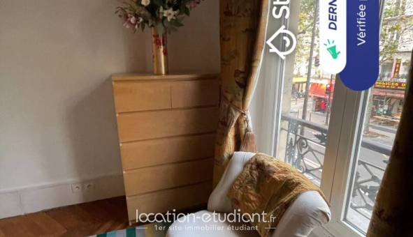 Colocation étudiante Studio &agrave; Paris 17ème arrondissement (75017)