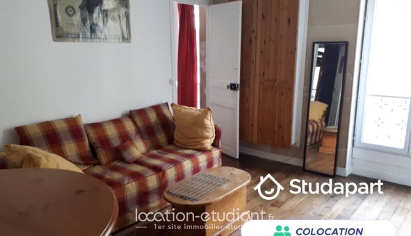 Colocation étudiante Studio &agrave; Paris 17ème arrondissement (75017)