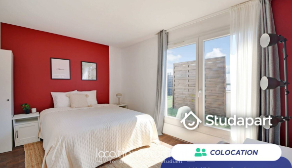 Colocation étudiante Studio &agrave; Paris 17ème arrondissement (75017)