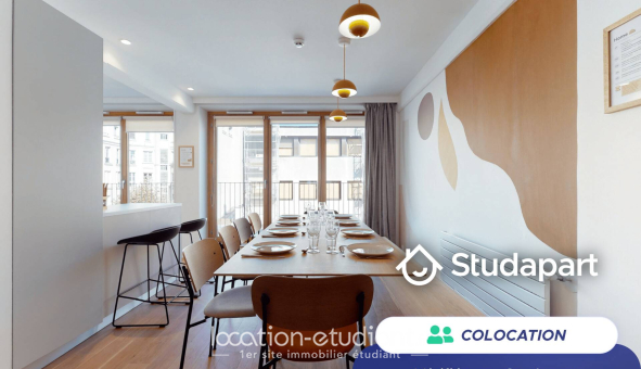 Colocation étudiante Studio &agrave; Paris 17ème arrondissement (75017)