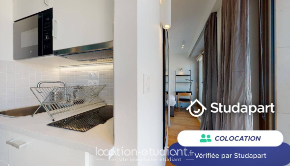 Colocation étudiante Studio &agrave; Paris 17ème arrondissement (75017)