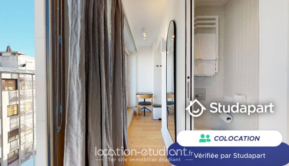 Colocation étudiante Studio &agrave; Paris 17ème arrondissement (75017)